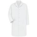 White Red Kap Men's 5 Gripper Front Lab Coat